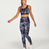 HKMX High Waisted Sportlegging Flower, sort