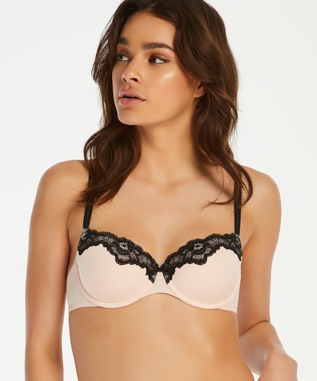 Formstøbt bøjle-bh Secret Lace, Lyserød