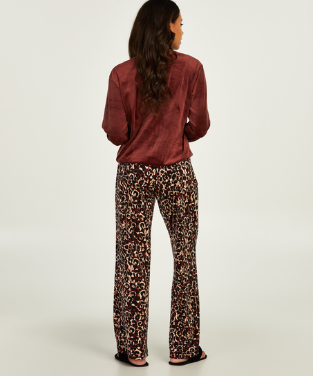 Velour pyjamassæt, Brown