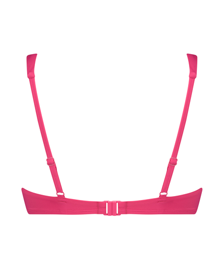 Luxe ikke-formstøbt bikinitop, pink
