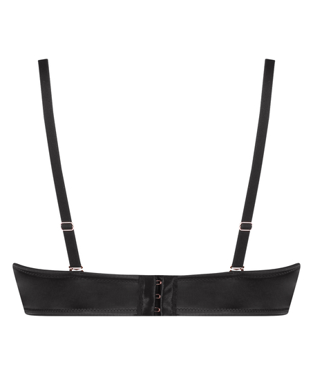 Formstøbt stropløs bøjle-bh Chalice, Sort