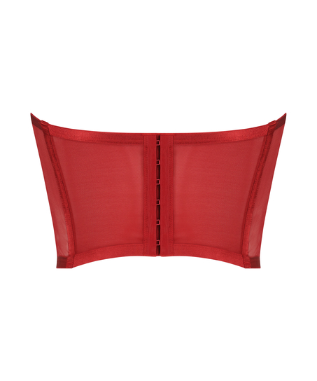 Violet bustier uden skål, Rød