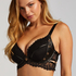 Formstøbt longline-bøjle-push-up-bh Desire, Sort