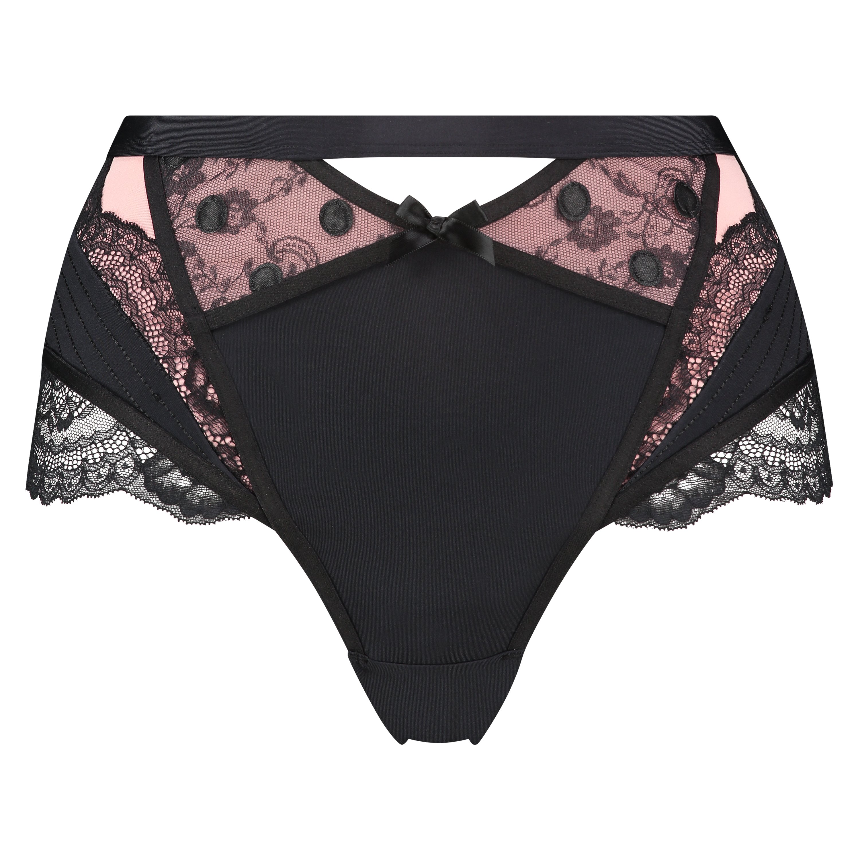 Ann Kathrin Zinnia h&oslash;j brasiliansk trusse, sort, main