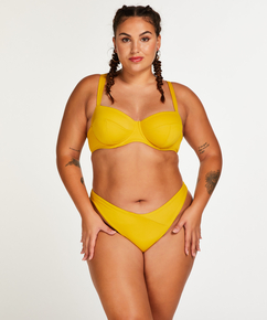 Ikke-formstøbt bikinitop med bøjle Caicos, gul