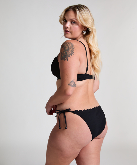 Formst&oslash;bt bikinitop med b&oslash;jle Scallop, Sort