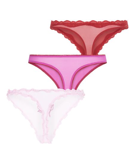 Valentine gaves&aelig;t med g-streng-trusser, R&oslash;d