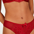 Harriet brasiliansk trusse med høj benudskæring, rød