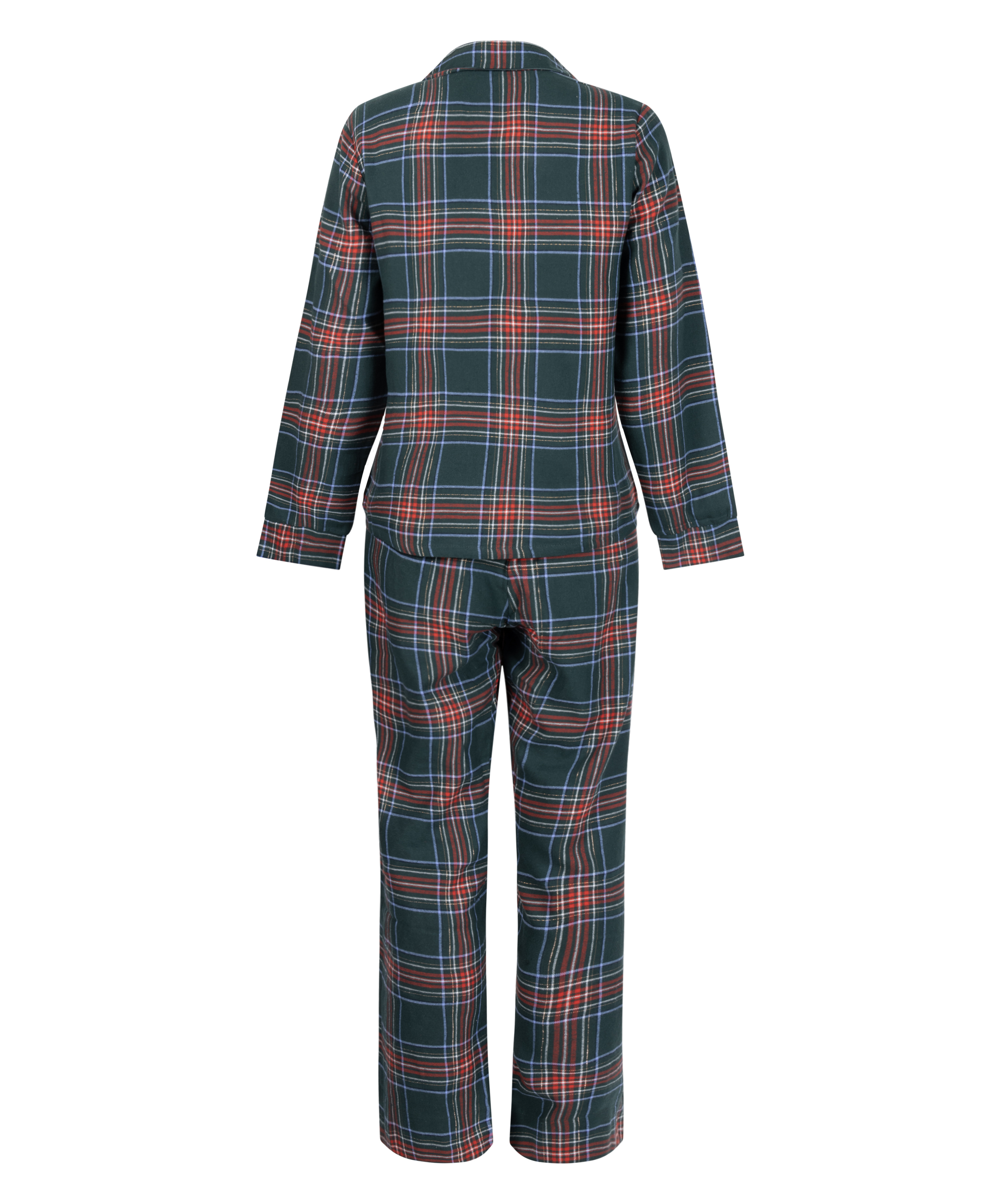 Pyjamass&aelig;t Flannel, Gr&oslash;n, main