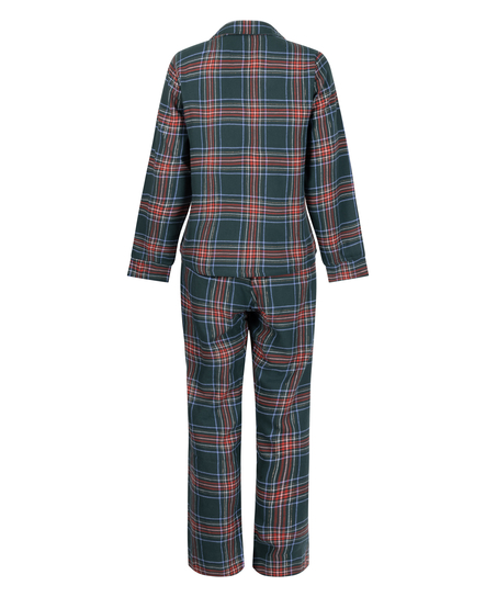 Pyjamass&aelig;t Flannel, Gr&oslash;n