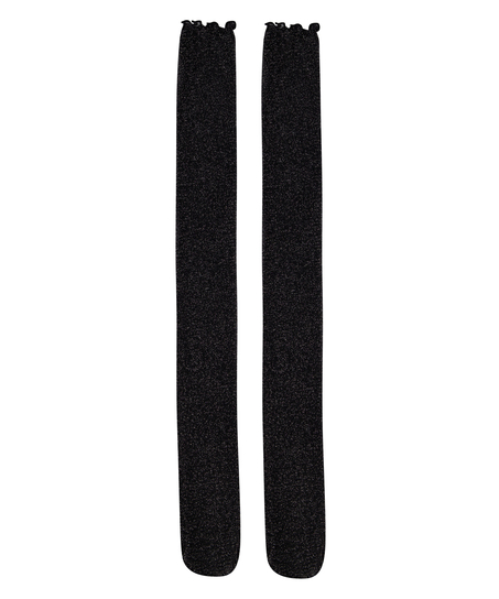 Strømper Glitter, sort
