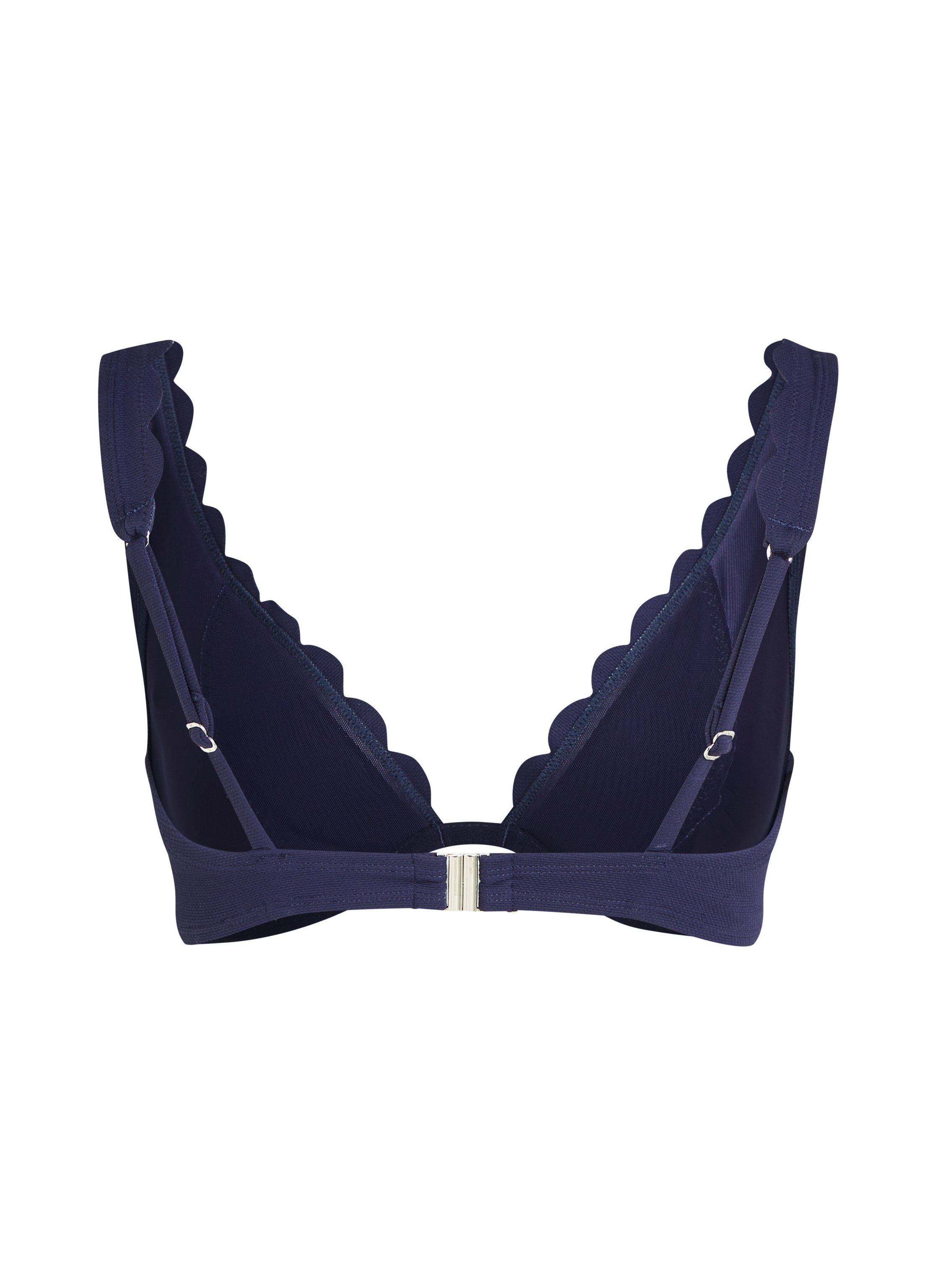 Ikke-formst&oslash;bt bikinitop med b&oslash;jle Scallop, Bl&aring;, main