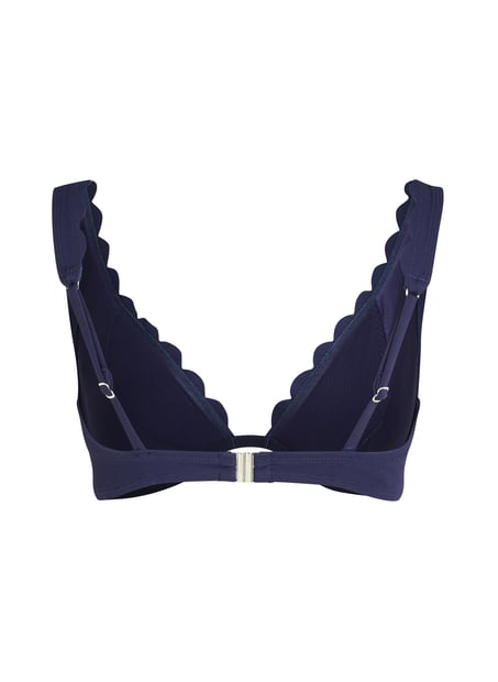 Ikke-formst&oslash;bt bikinitop med b&oslash;jle Scallop, Bl&aring;