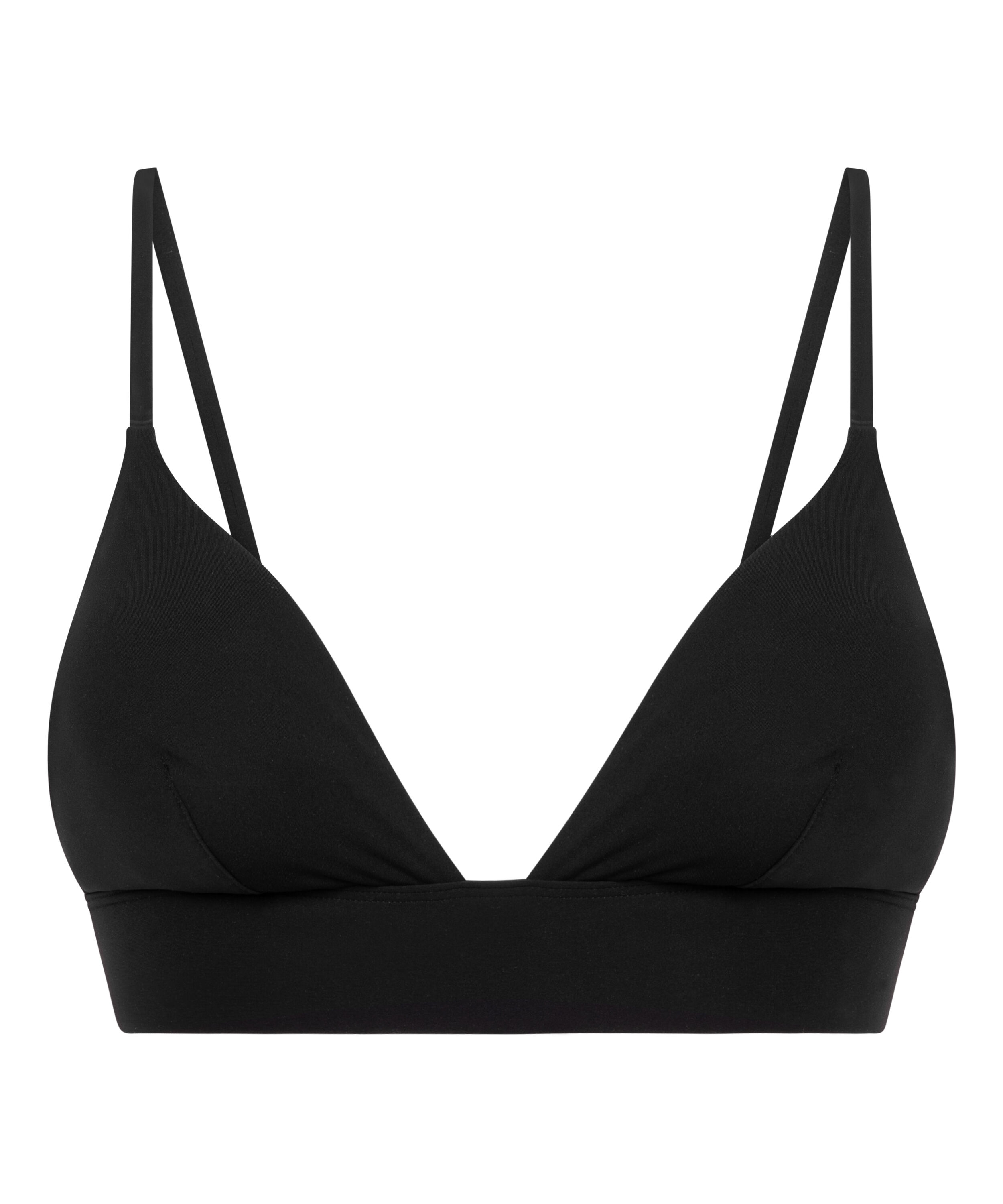 Smooth Triangle Bralette, Sort