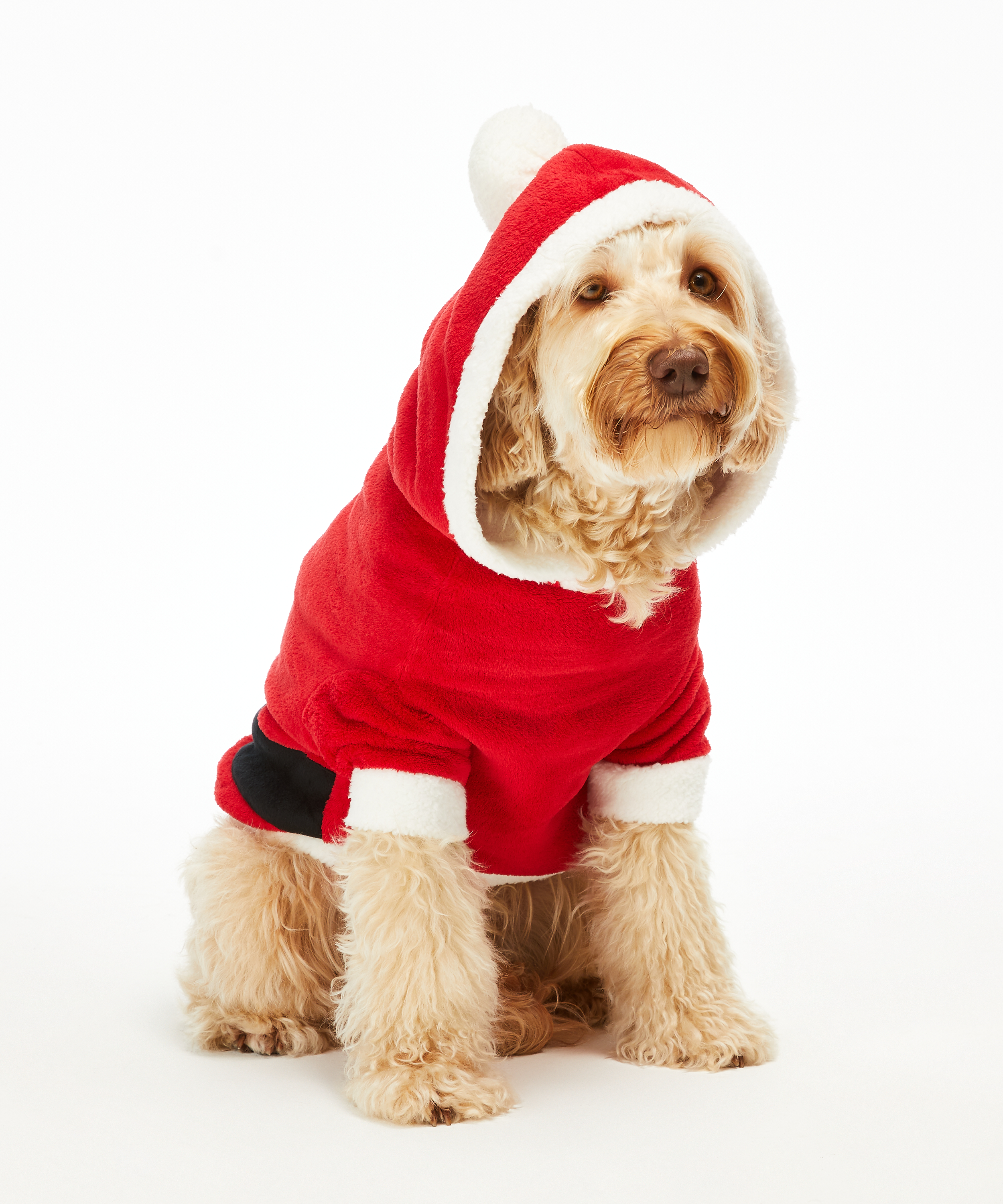 Fleece hunde-onesie, Rød, main