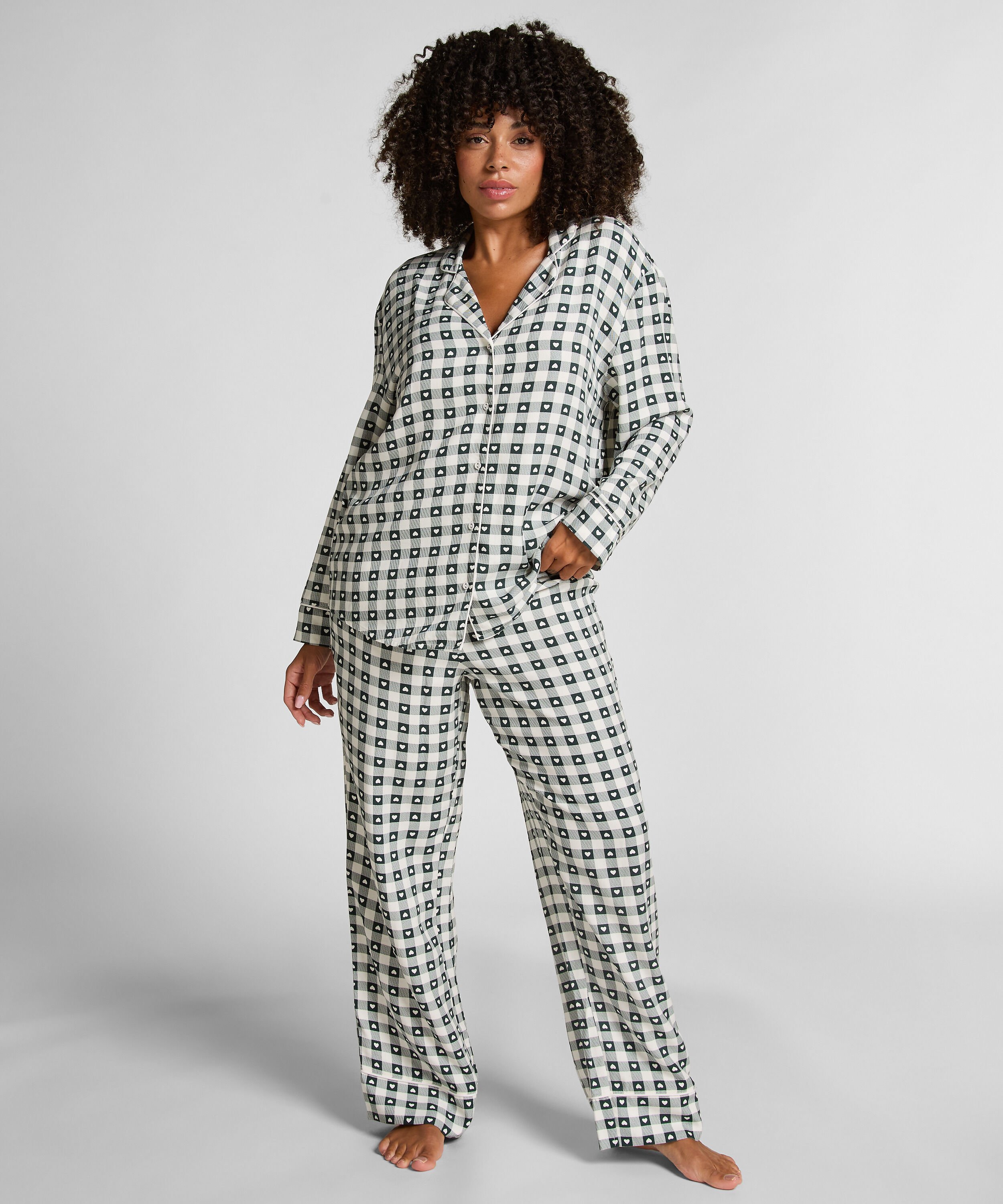 Pyjamas i twill, Grøn