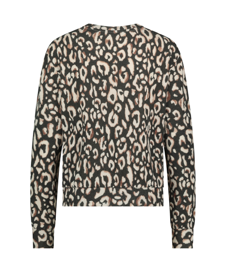 Pyjamastop Jersey, Sort