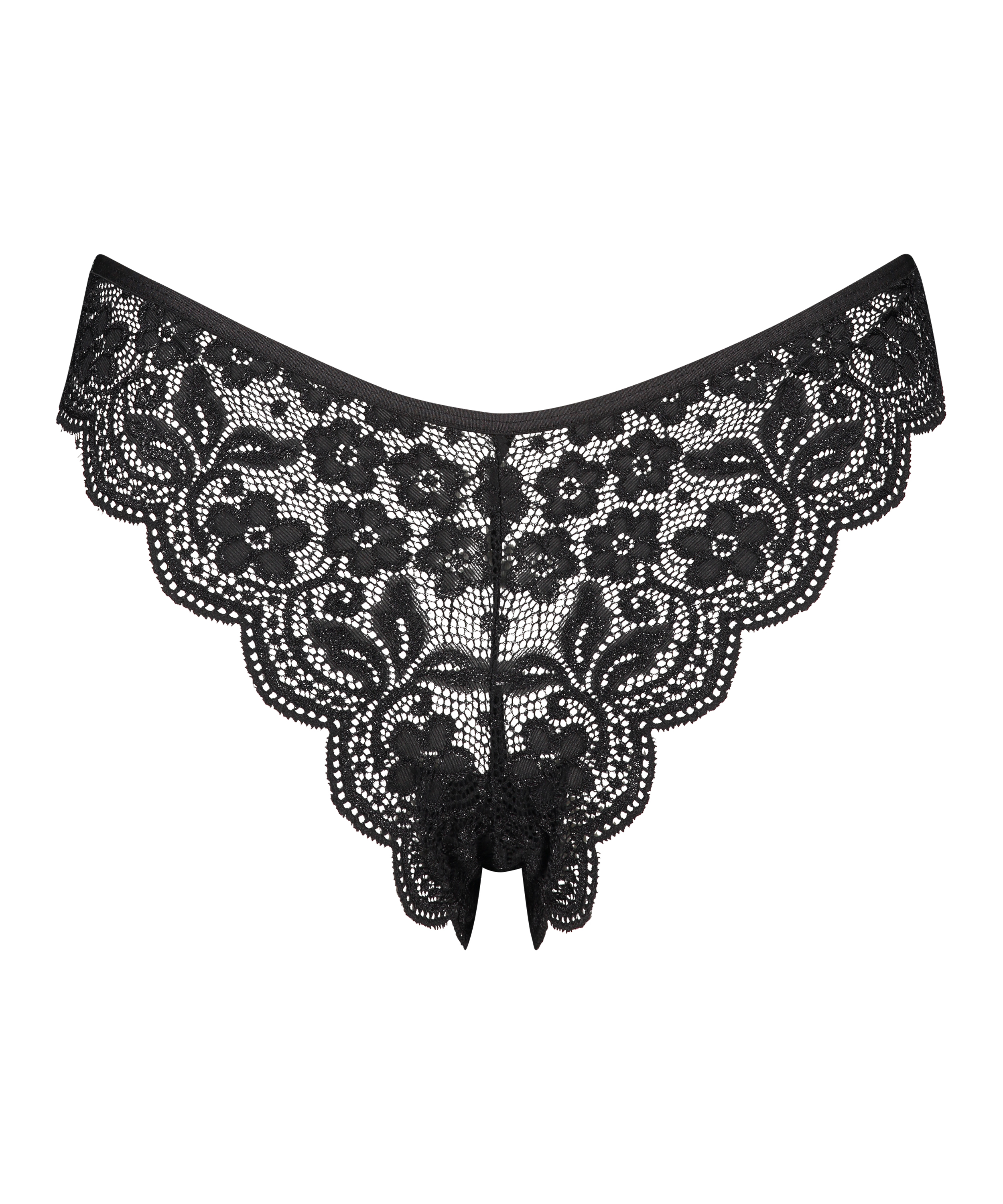 High leg brasiliansk trusse, sort, main