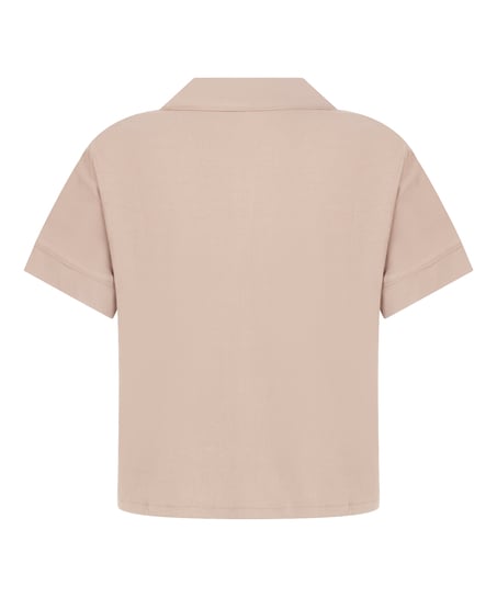 Kortærmet jerseyjakke Essential, Beige