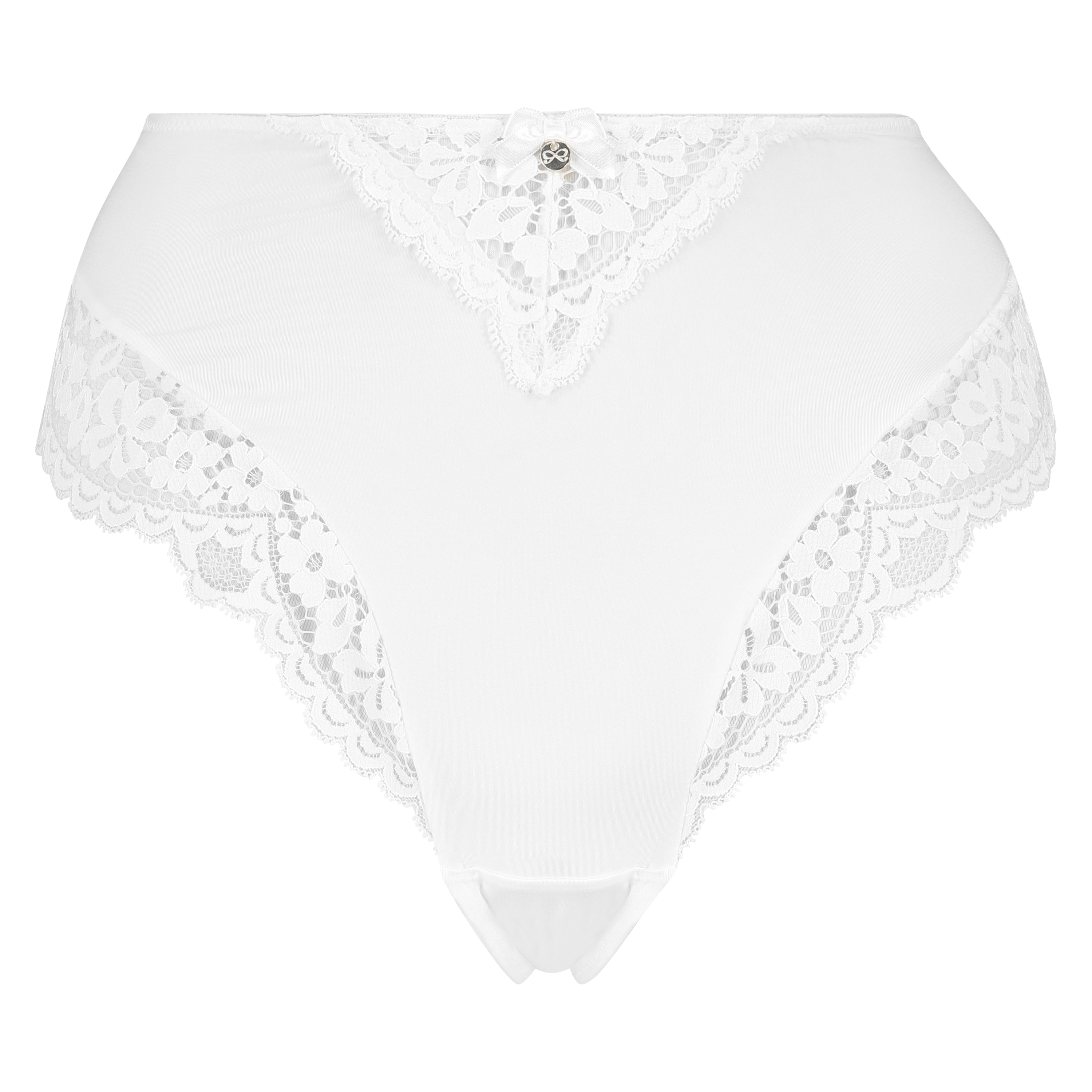 Marina, brasiliansk trusse med h&oslash;jt snit, hvid, main