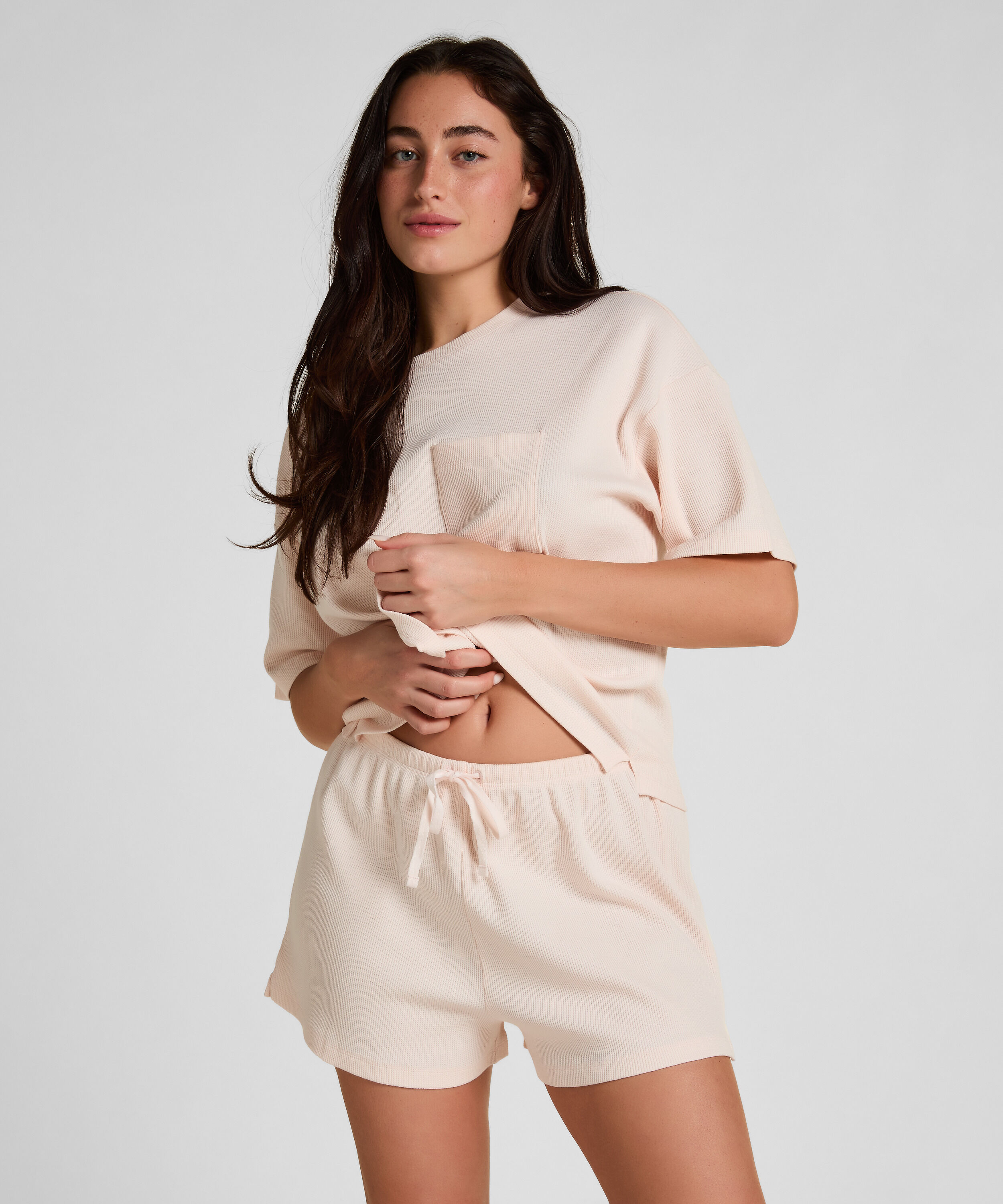 Short Waffle, Lyserød