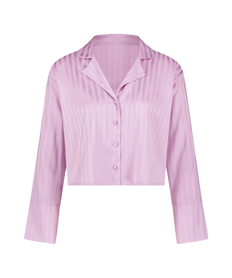 Lang&aelig;rmet satinjakke, Lilla