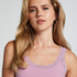 Singlet Rib Lace, Lilla