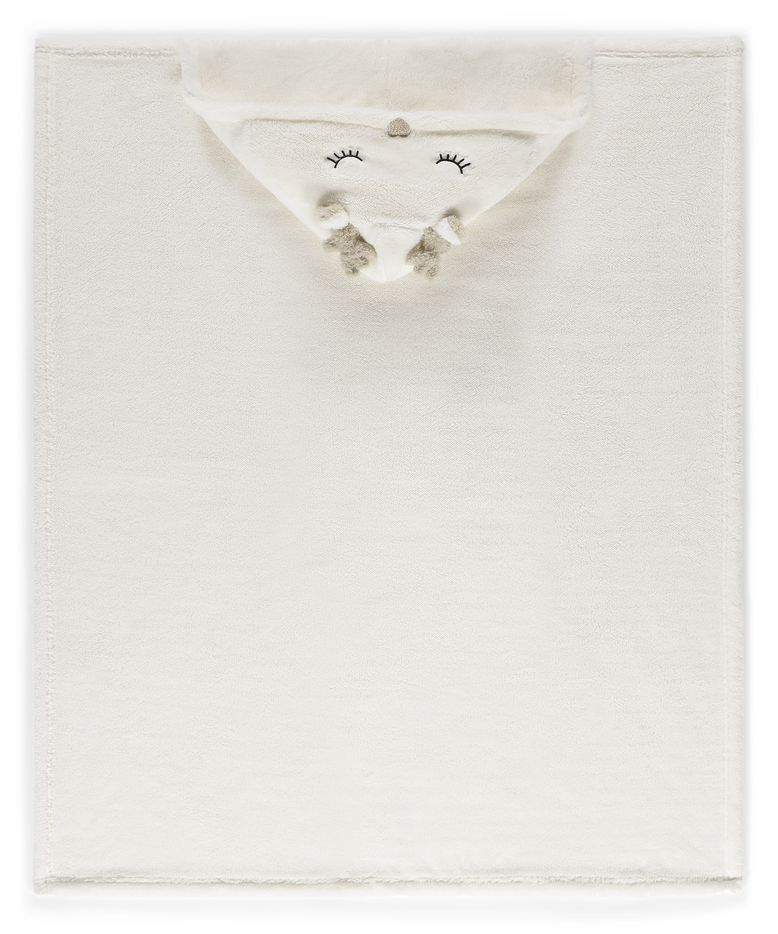 Hyggetæppe Rensdyr, hvid, main