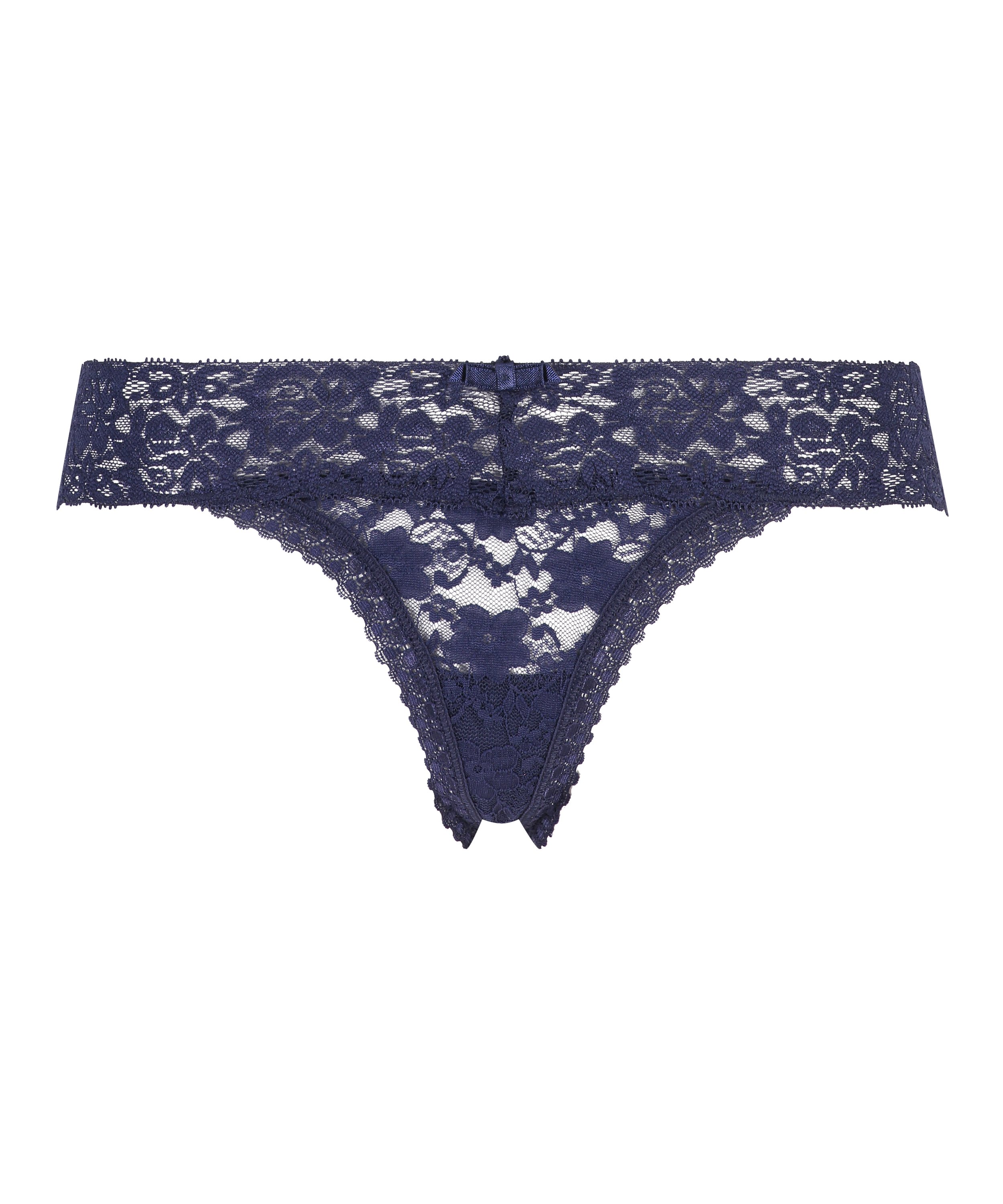 G-streng Floral lace, bl&aring;, main