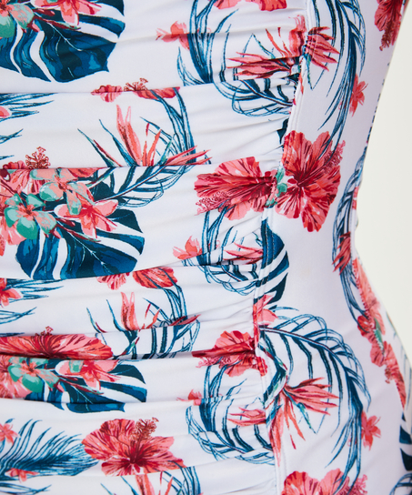 Badedragt Vintage, hvid