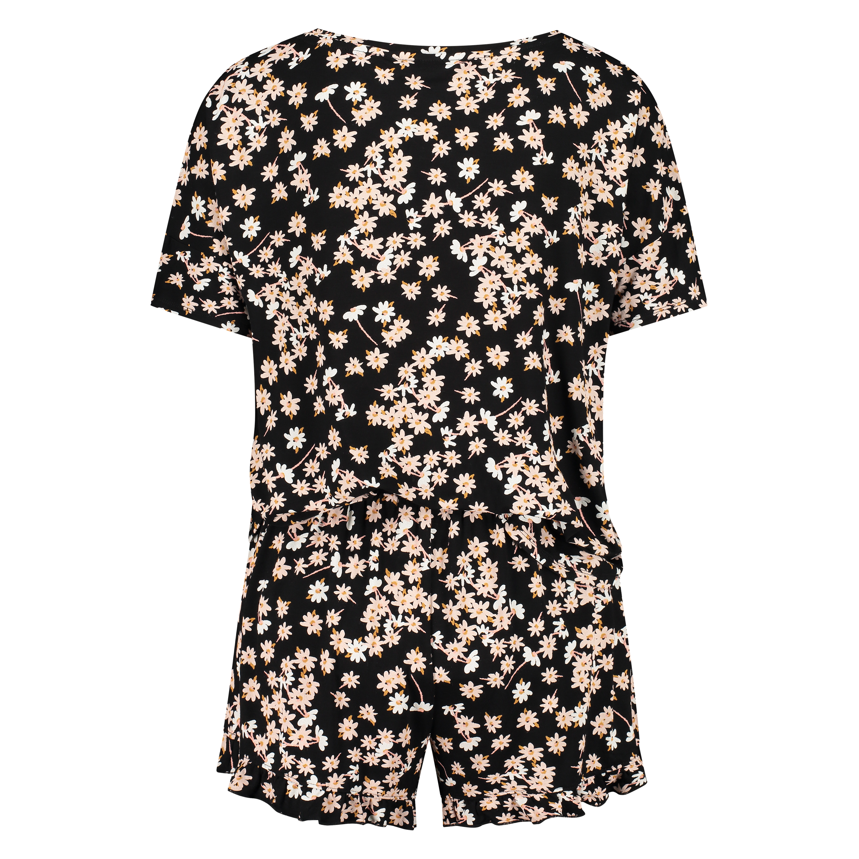 Kort pyjamassæt, Sort, main