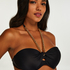 Formstøbt bikinitop med bøjle og uden stropper Cuba Rebecca Mir, sort