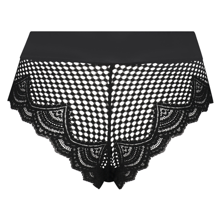 Brasilianske trusser med høj benudskæring Duckie, sort