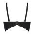Formstøbt bikinitop med bøjle Scallop, Sort