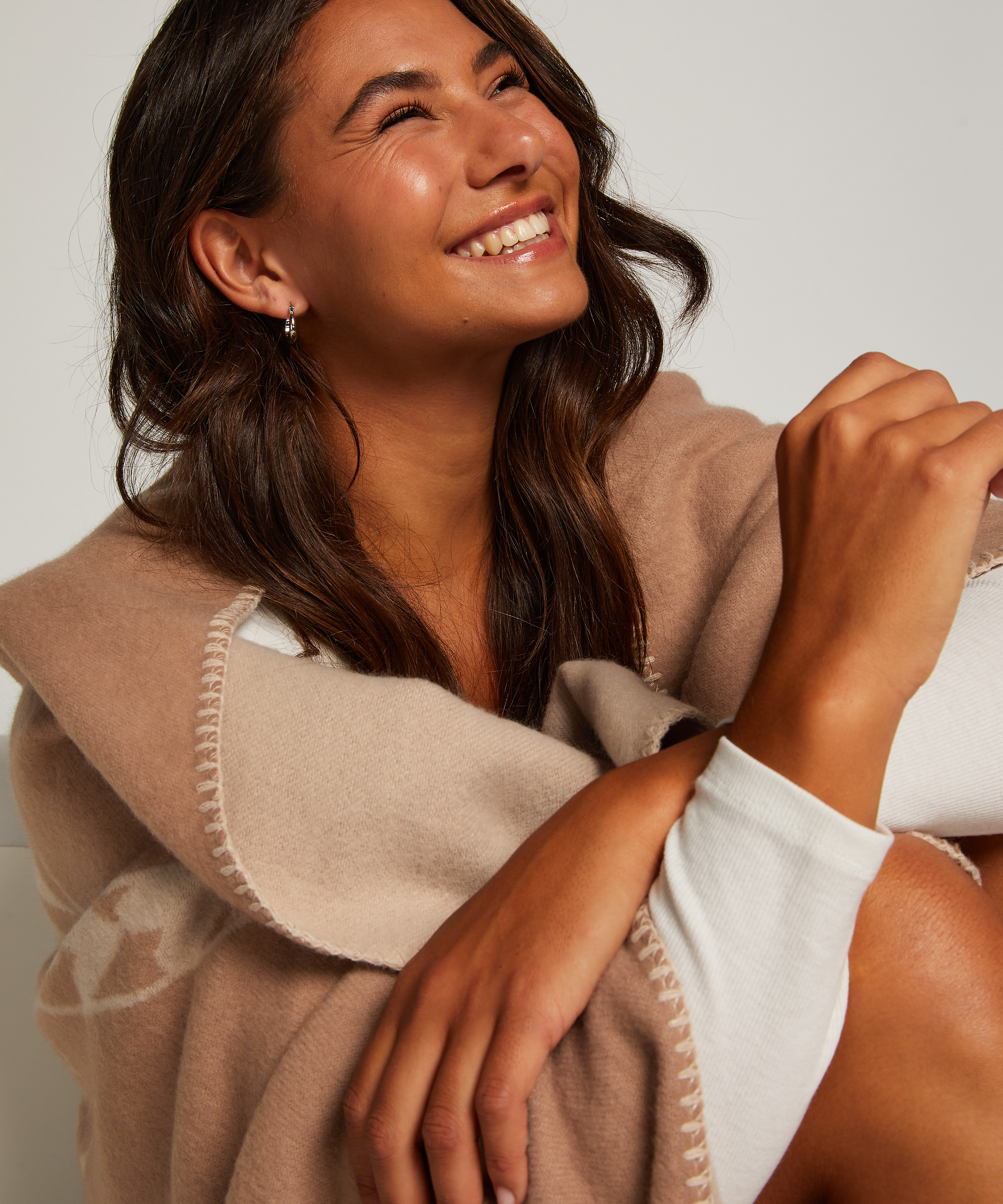 Hyggetæppe Leonie, Brown, main