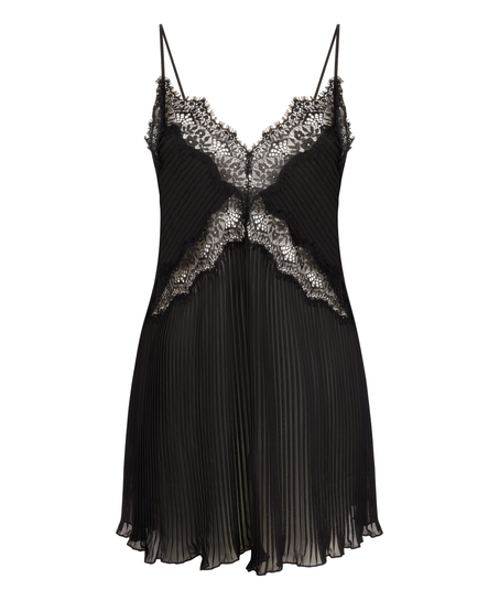 Zaphira slipkjole, Sort