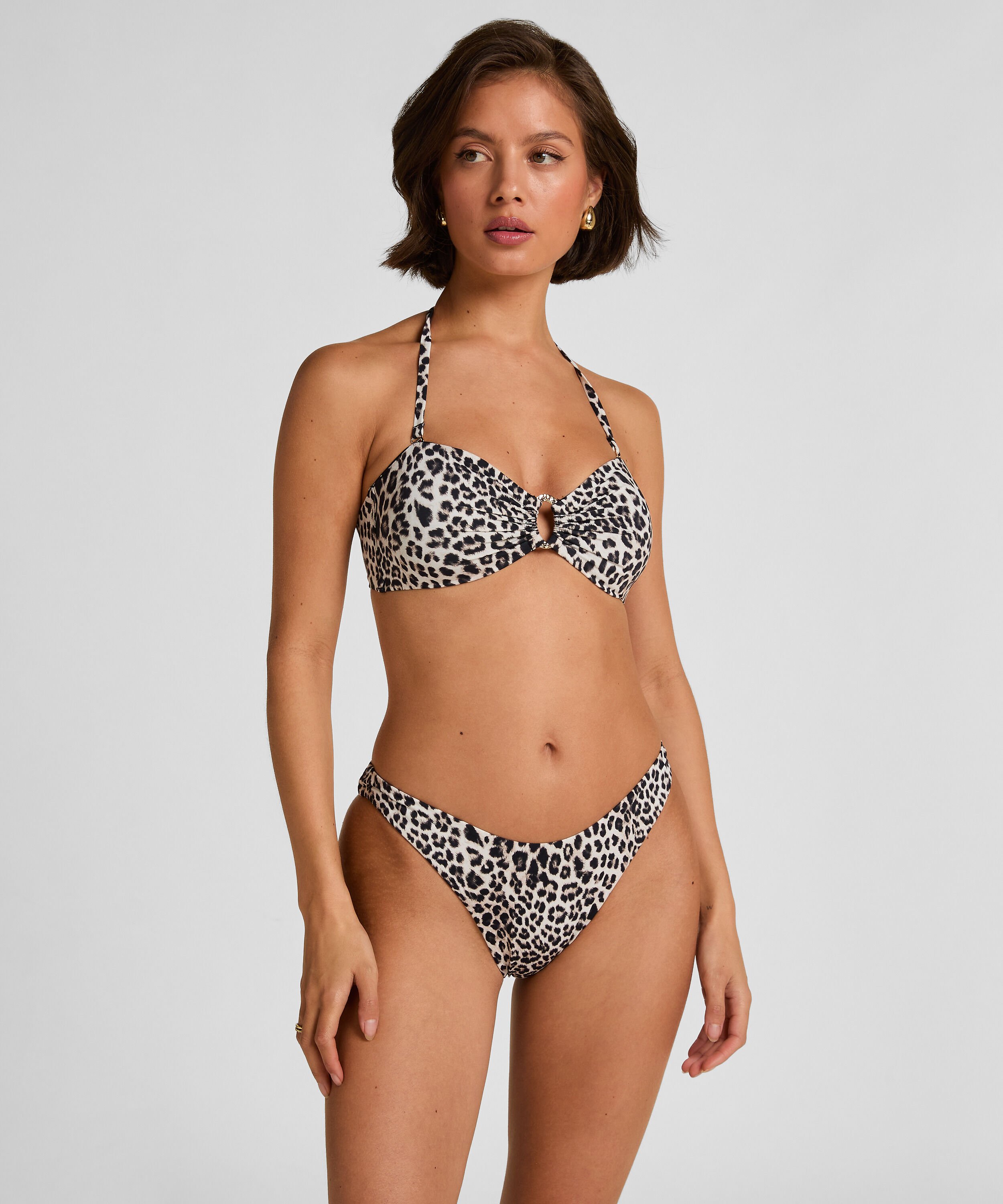 Highleg Bikinibund Leopard