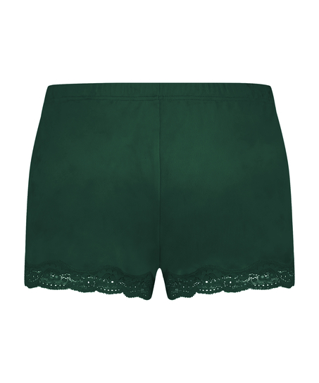 Shorts velour Lace, Gr&oslash;n
