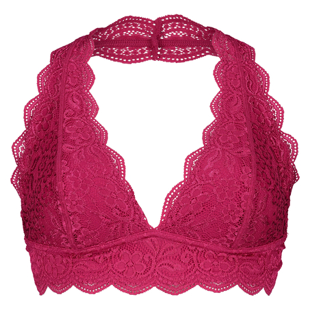 Halter Lace bralette, Lyserød