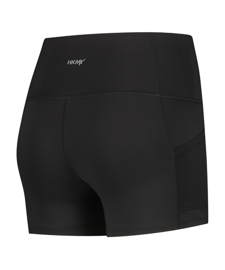 HKMX Shorts med h&oslash;j talje Oh My Squat, Sort