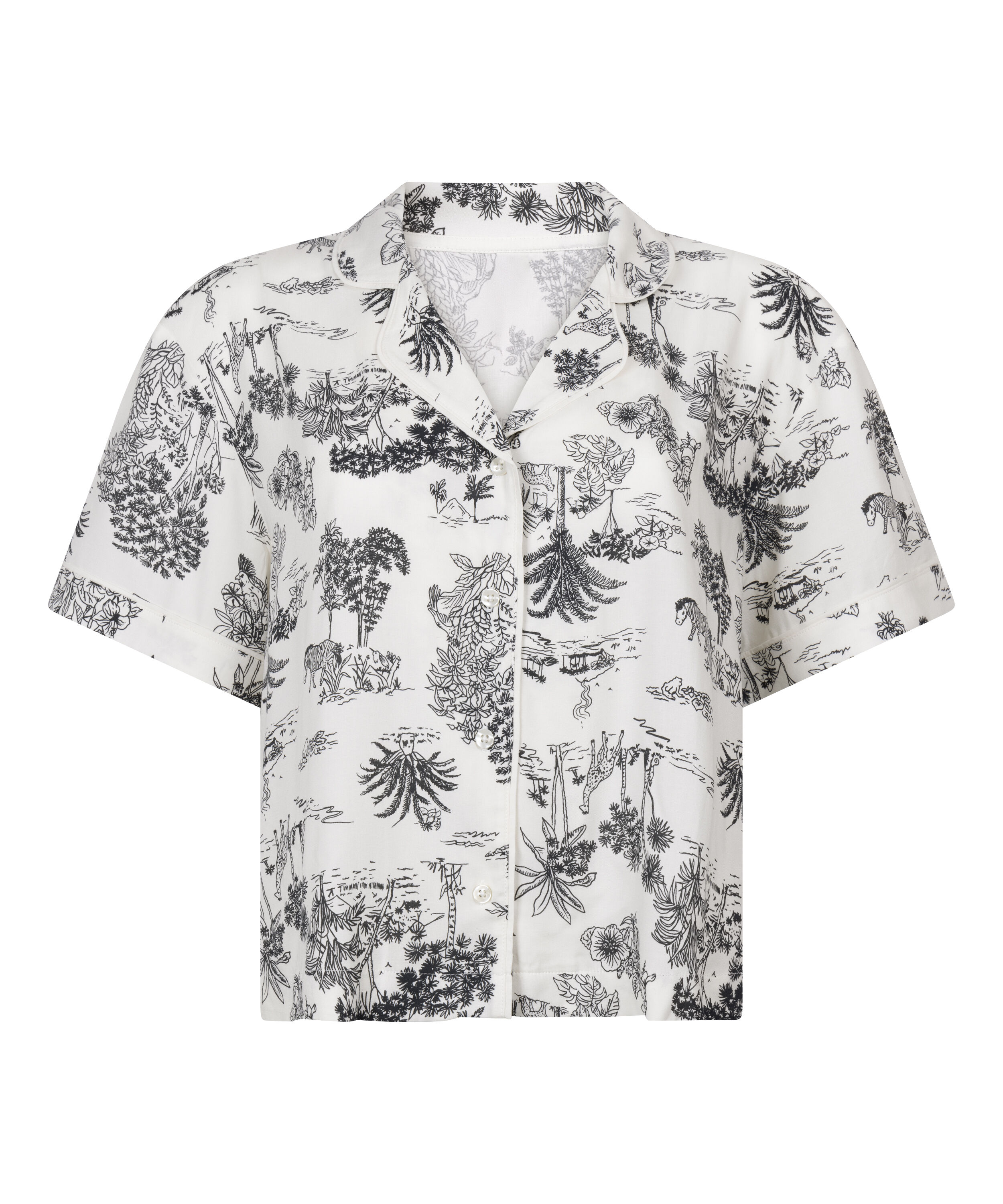 V&aelig;vet jakke med korte &aelig;rmer, Hvid