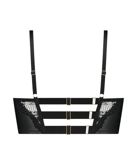 Talia formst&oslash;bt longline push-up-b&oslash;jle-bh, Sort