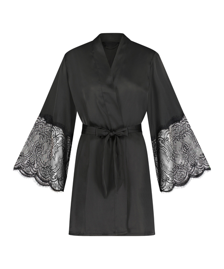 Kimono Satin, sort