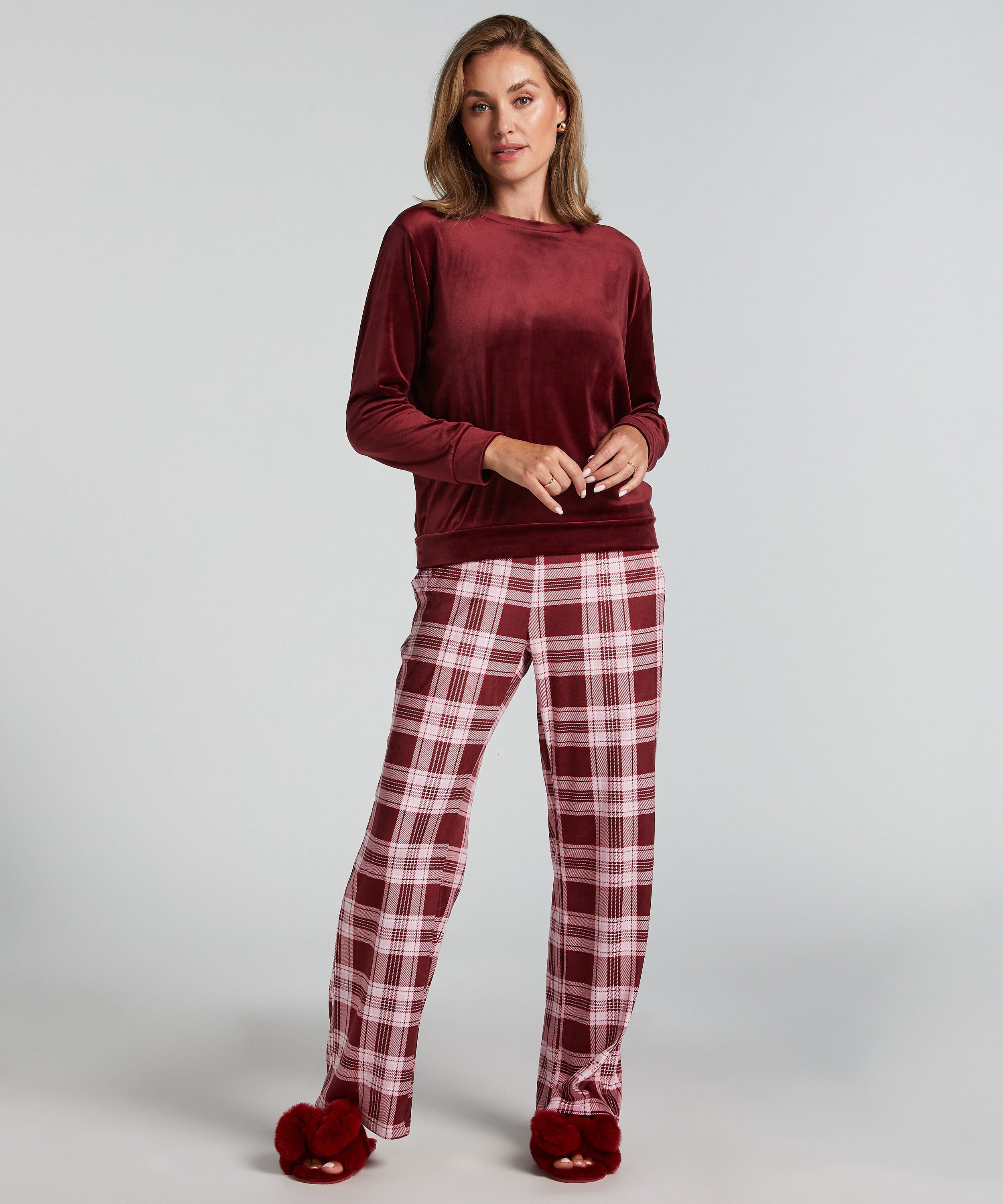 Pyjamassæt Velours, Lilla