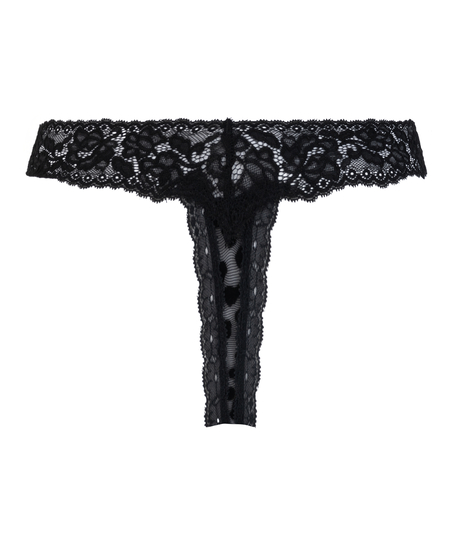 Marina ekstra lav g-streng, sort