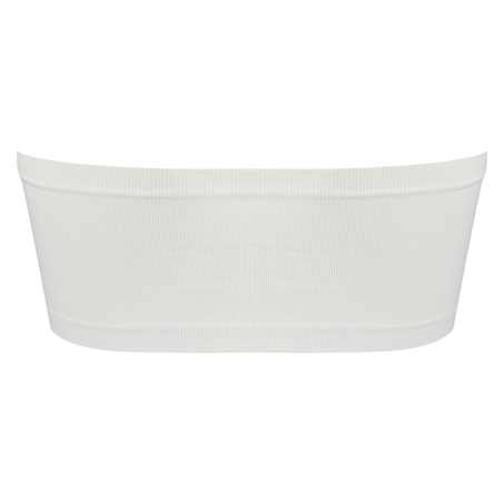 Seamless bandeau-top, Hvid