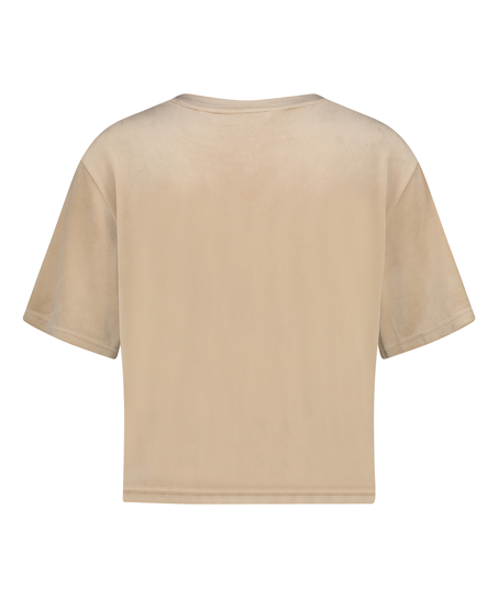 Top fl&oslash;jl Pocket, Beige