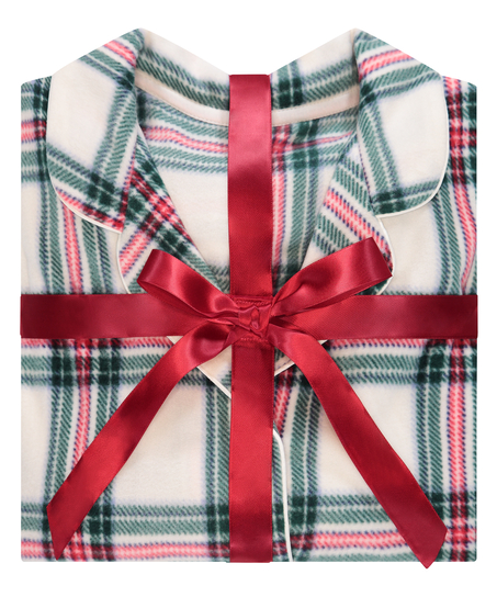 Pyjamassæt Fleece, hvid