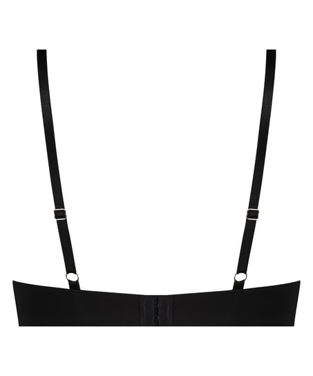 Formstøbt push-up-bøjle-bh Lea, Sort