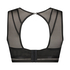 Højhalset bralette Fiona, Sort